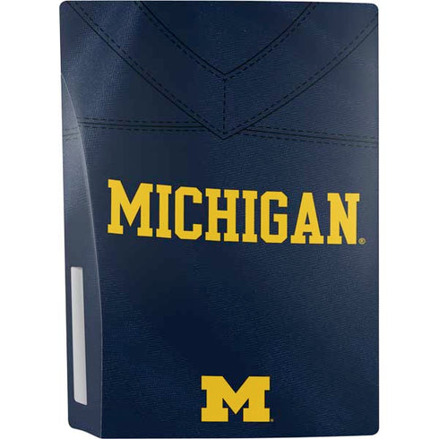 University of Michigan Blue Jersey PS5 Console Skin